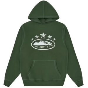 Corteiz 5 Starz Alcatraz Hoodie Green