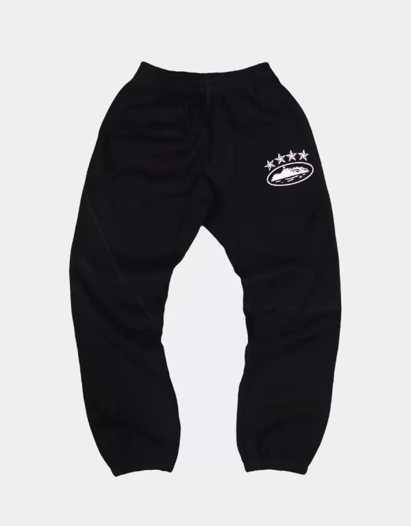 Corteiz 4Starz Alcatraz Sweatpants Black