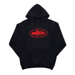 Corteiz Alcatraz Hoodie Black Red