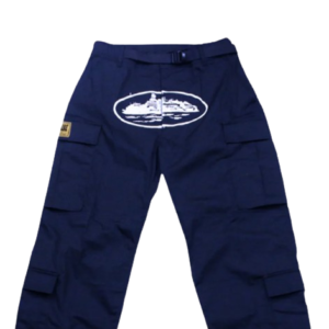 Corteiz Guerillaz Cargo Pants Navy