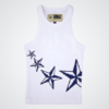 corteiz 4starz alcatraz womens tank top white