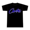 corteiz allstarz t shirt black blue