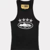 corteiz tank top black