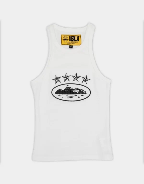 Corteiz Alcatraz Tank Top Womens White