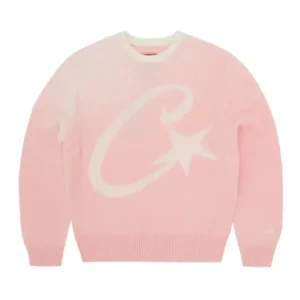 Corteiz C Star Knit Sweatshirt Pink