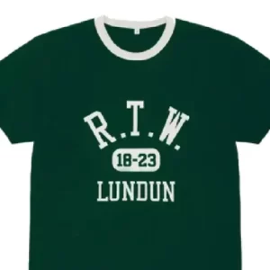 Corteiz College Ringer T-Shirt Forest Green