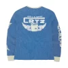 Corteiz Gasolina Waffle Sweatshirt Blue