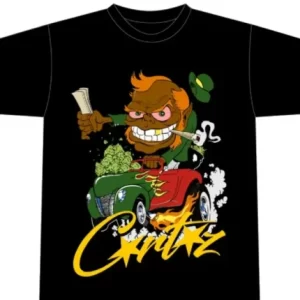 Corteiz Leprechaun 420 T-Shirt Black