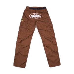 Corteiz Guerillaz Cargo Pants-Brown