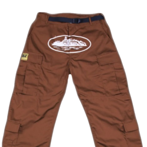 Corteiz Guerillaz Cargo Pants-Brown