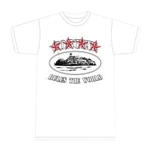 corteiz 4starz alcatraz t-shirt white