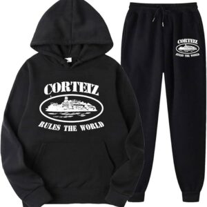 corteiz tracksuit black