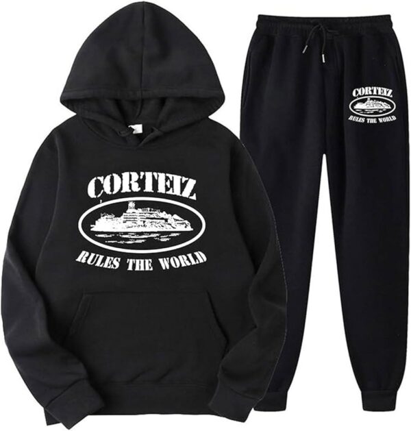 corteiz tracksuit black